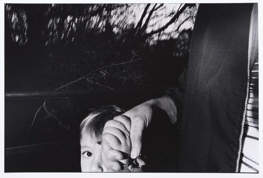 Boy's eye and man's hand (1978) by Mark Cohen