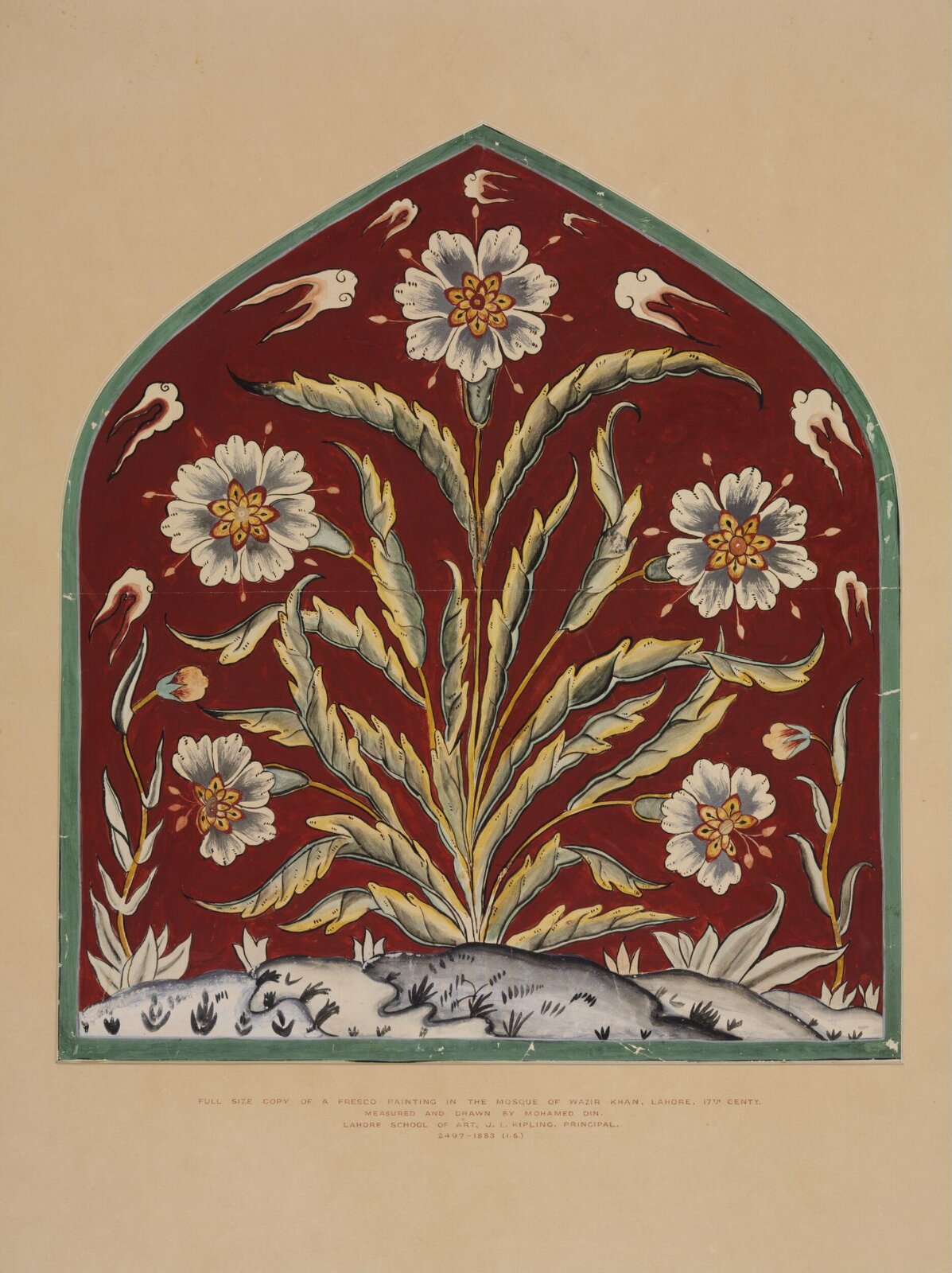 Painting, Din Muhammad, 1870-1883