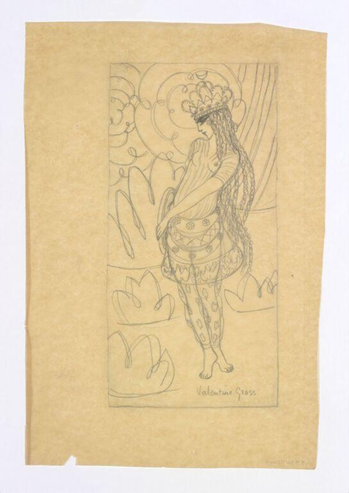 Drawing, Valentine Gross, 1914