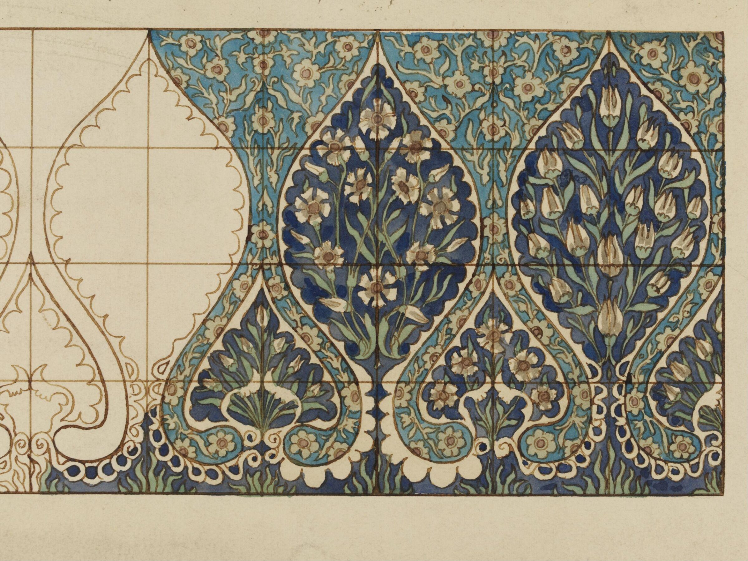 Tile design, William de Morgan, Late 19th century