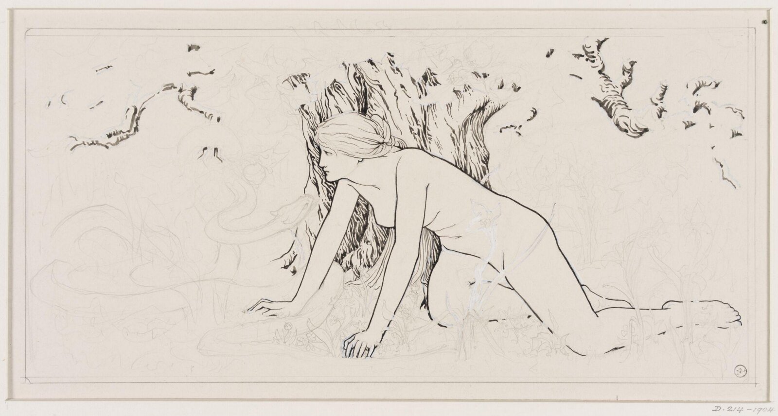 Eve and the Serpent, John Dickson Batten, ca.1895