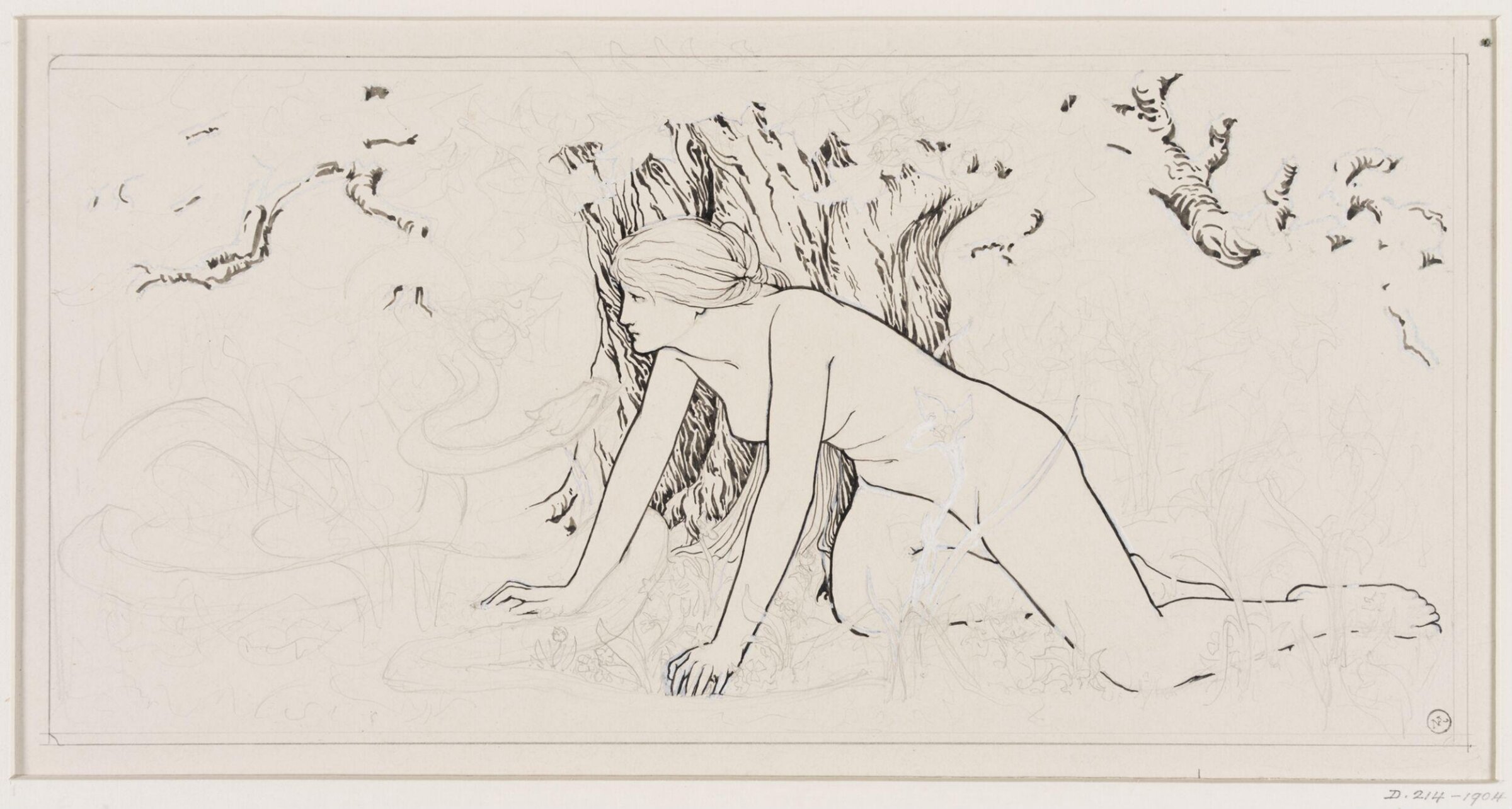Eve and the Serpent, John Dickson Batten, ca.1895