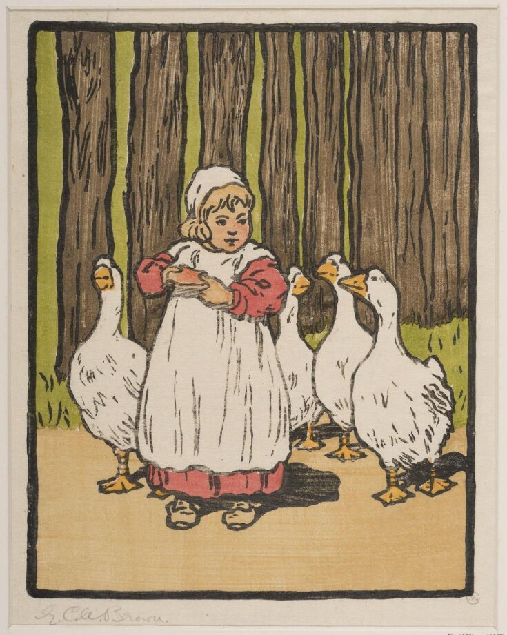Child with geese top image
