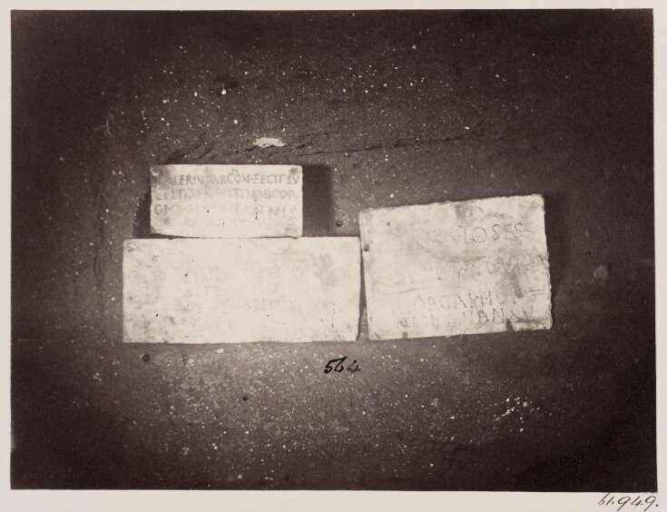Catacombs - Inscriptions in the Jews' Catacomb, A.D. 150, in the Vigna Randanini top image