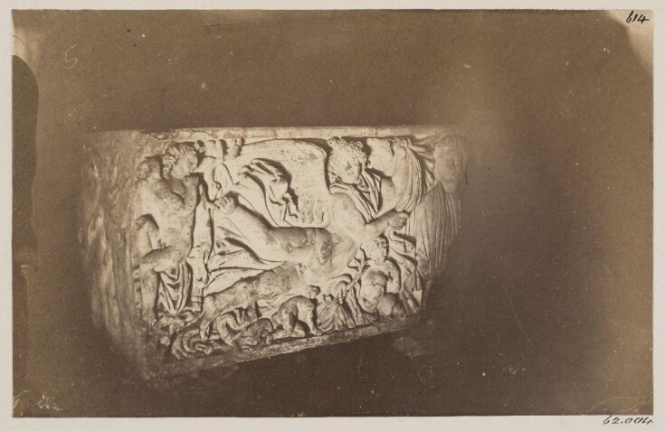 Catacomb of Praetextatus - Fragment of a Sarcophagus with Bas-relief, c. A.D. 200 top image