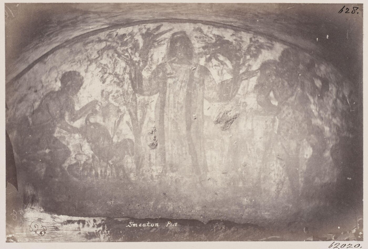 Parker, John Henry, Catacomb of S. Agnes - Painting of an Orante, with the Good Shepherd, c. A.D. 400(?), or 772-775(?)