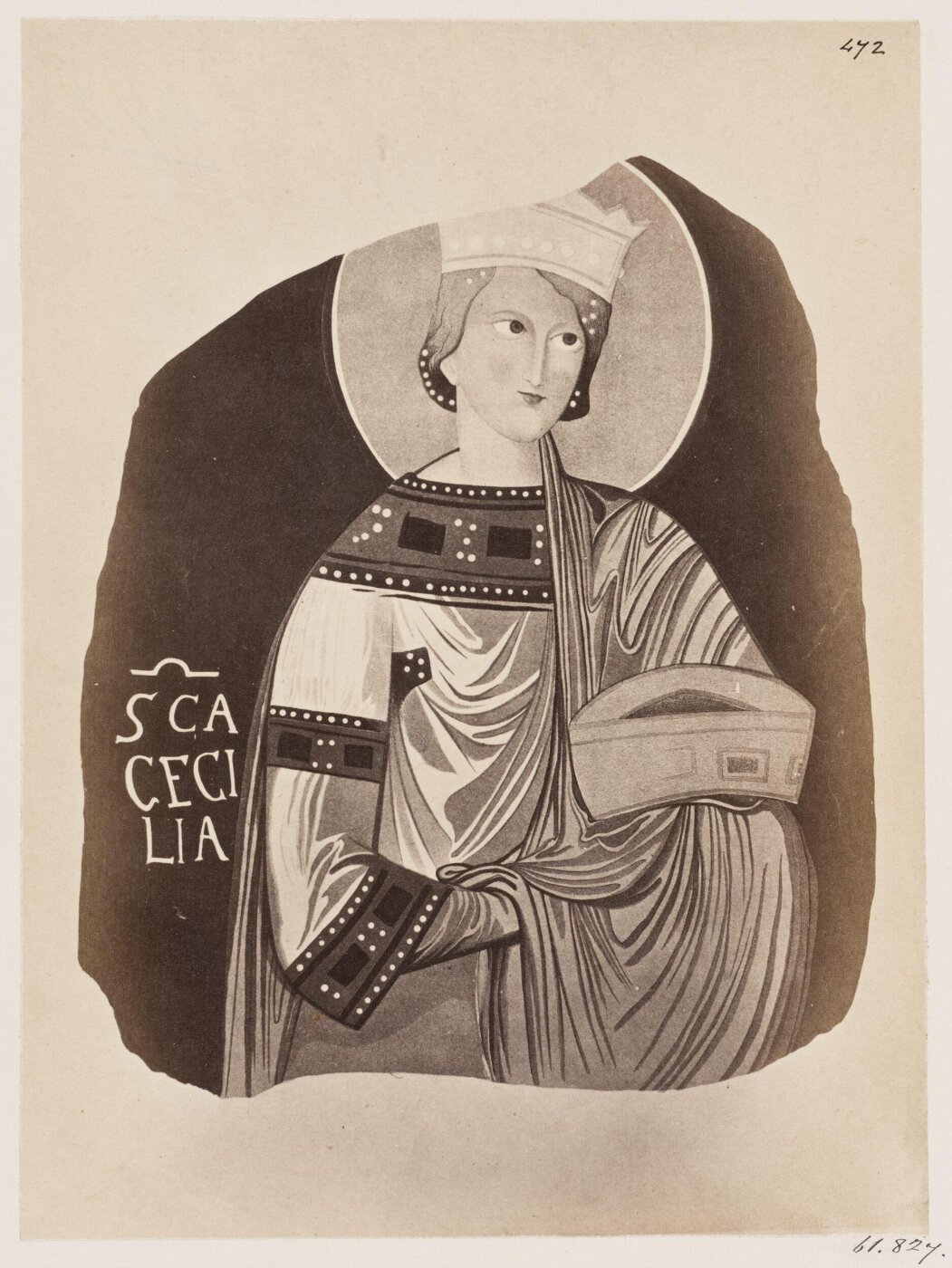 Parker, John Henry, Catacomb of S. Cyriaca - Figure of S. Caecilia, A.D. 772-795