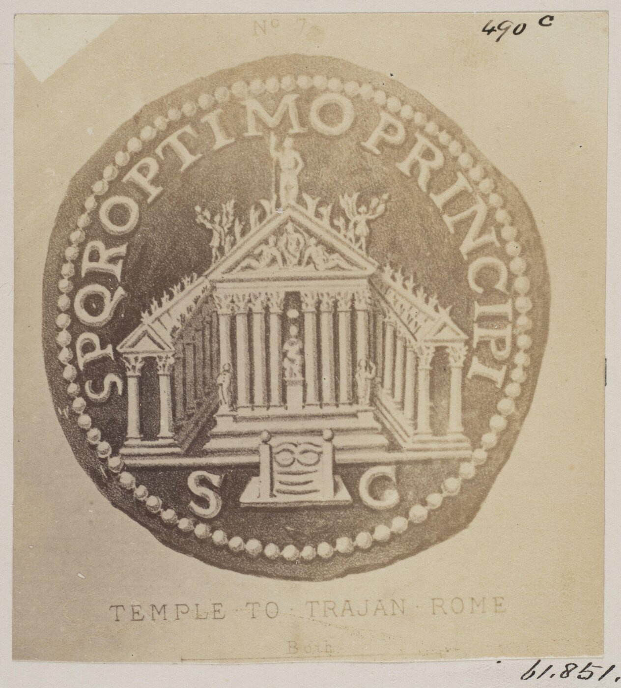 Parker, John Henry, Coins - Temple of Trajan