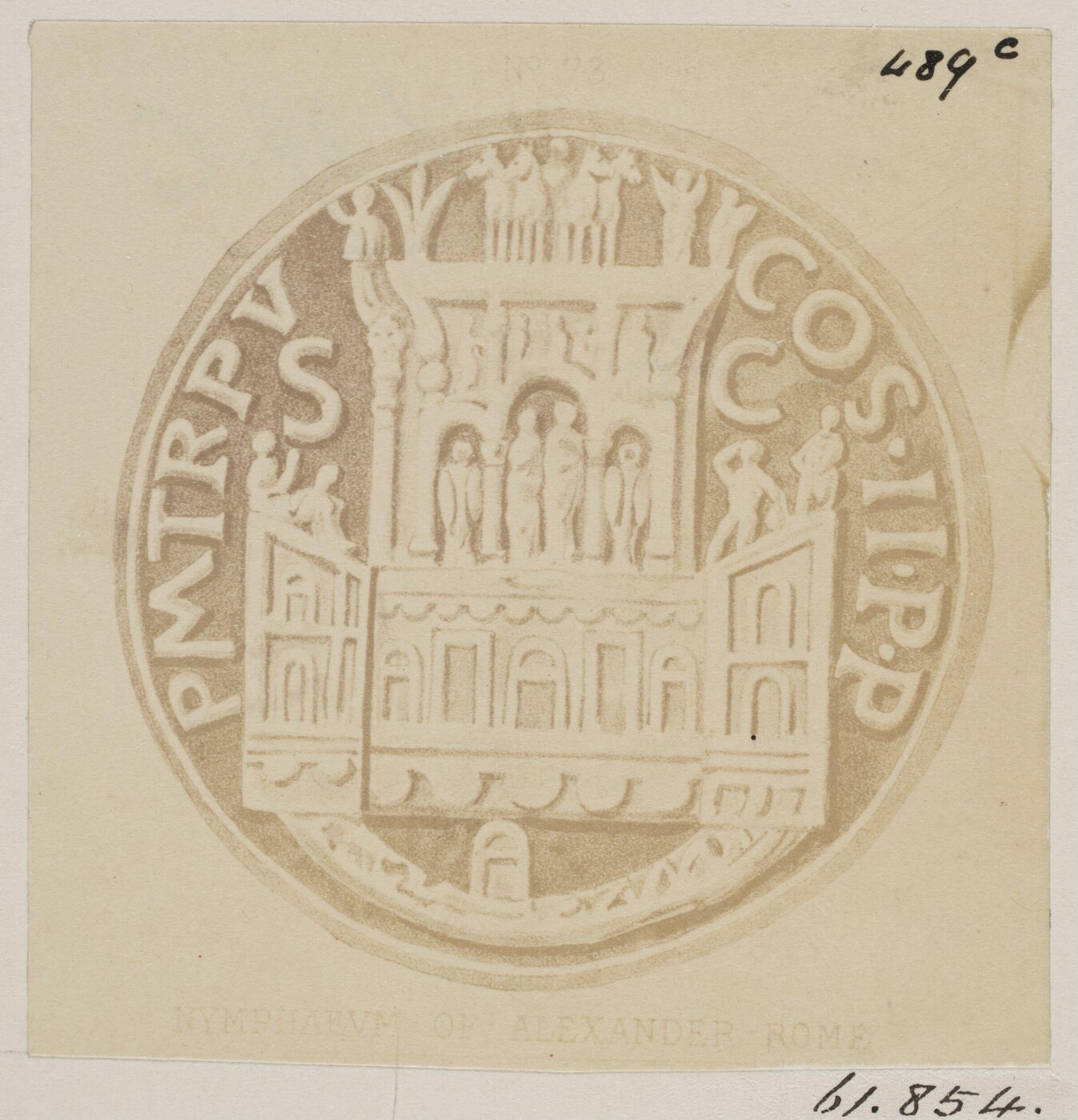 Parker, John Henry, Coins -  Nymphaeum of Alexander Severus