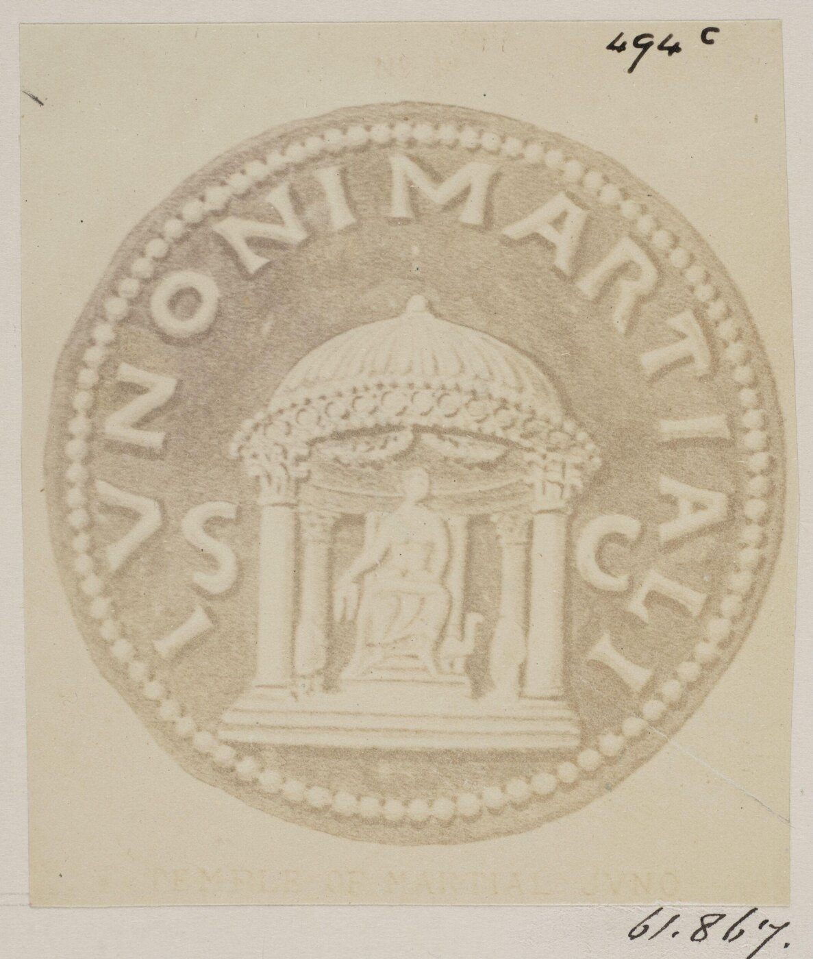 Parker, John Henry, Coins - Circular Temple of Juno Martialis