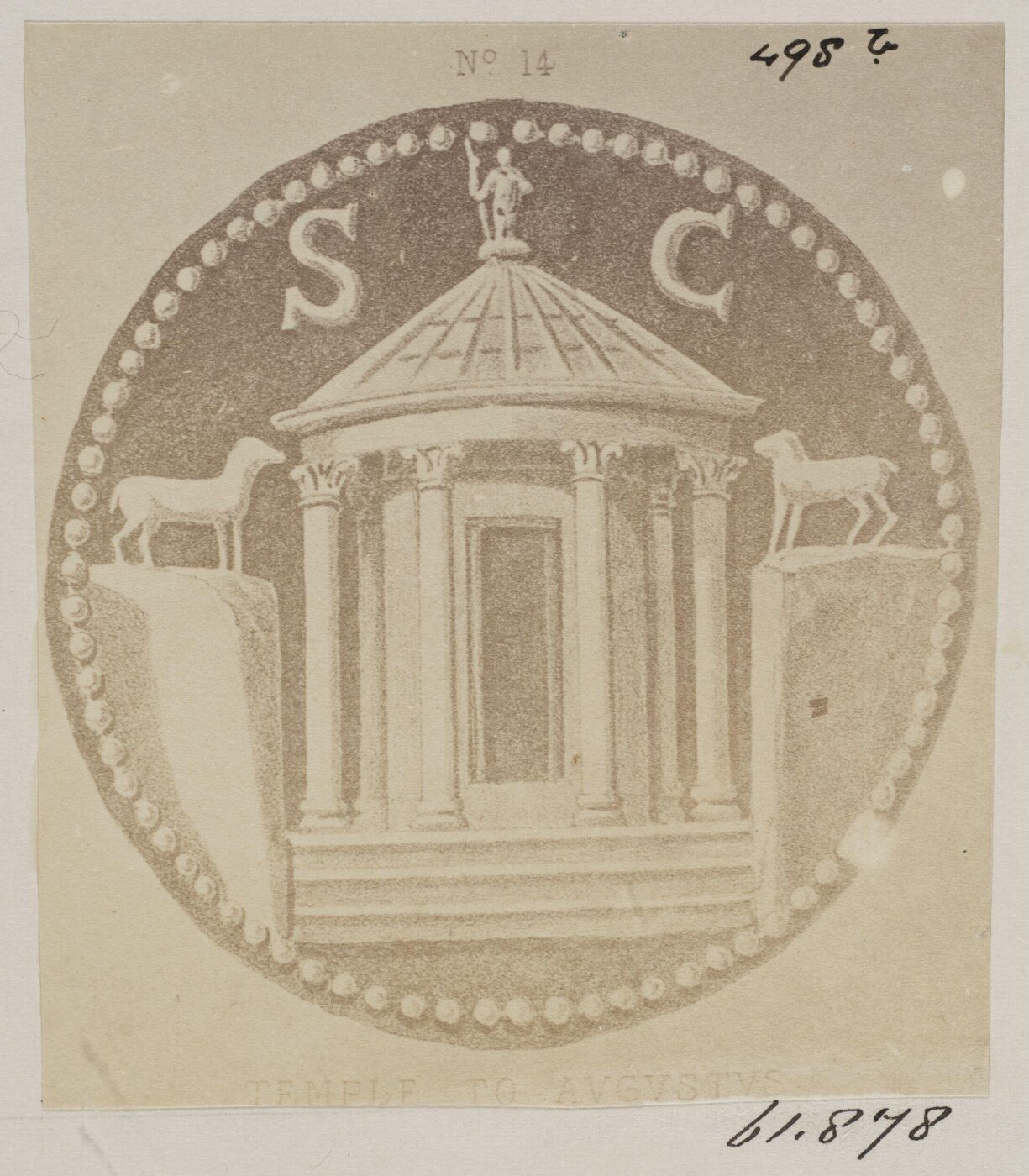 Parker, John Henry, Coins - Temple of Augustus