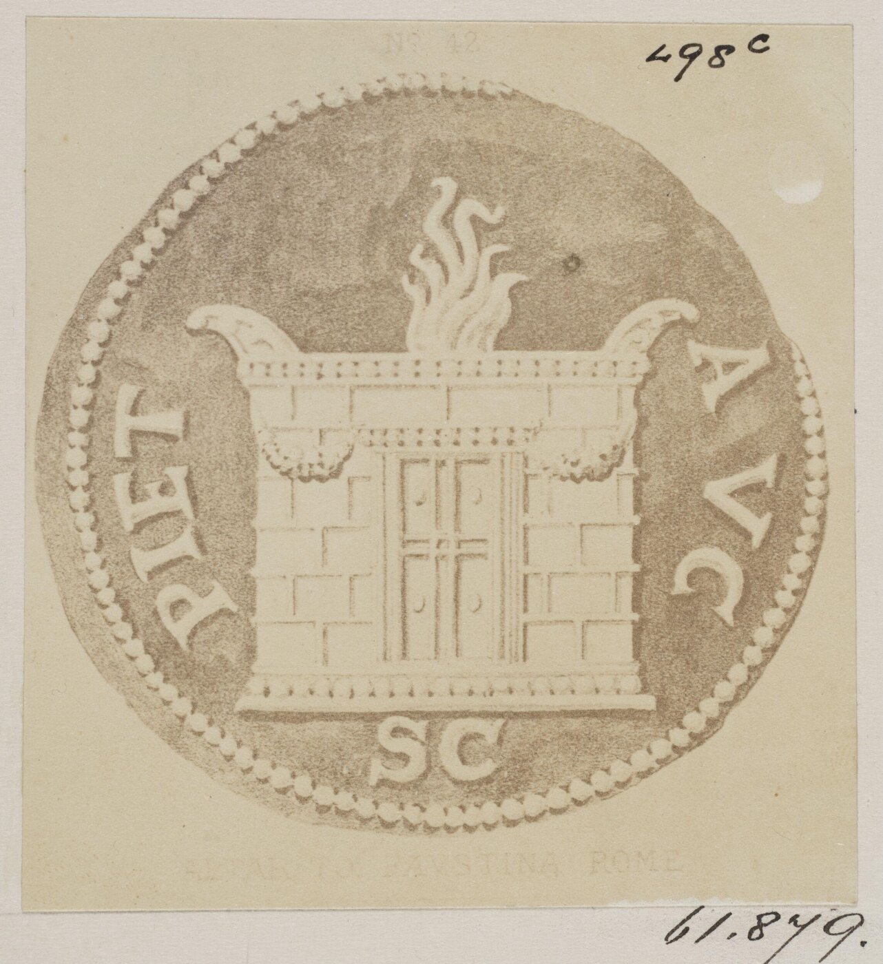 Parker, John Henry, Coins - Altar of Faustina