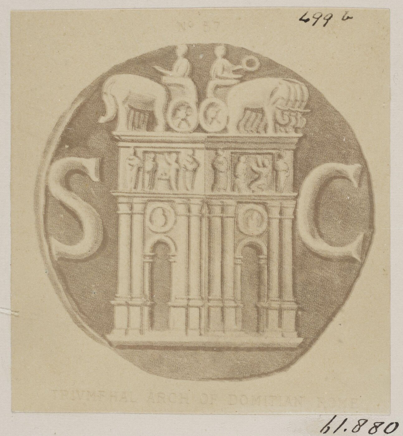 Parker, John Henry, Coins - Triumphal Arch of Domitian