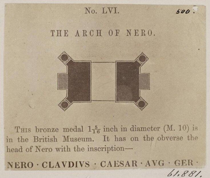 Plan of the Arch of Nero top image