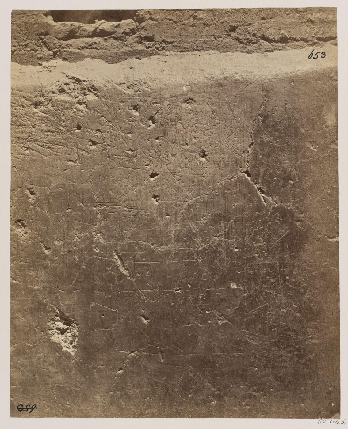 Parker, John Henry, Excavations, 1867 - Guard-house of the seventh Cohort of the Vigili, c. A.D. 230. Graffiti on the plaster of the walls.