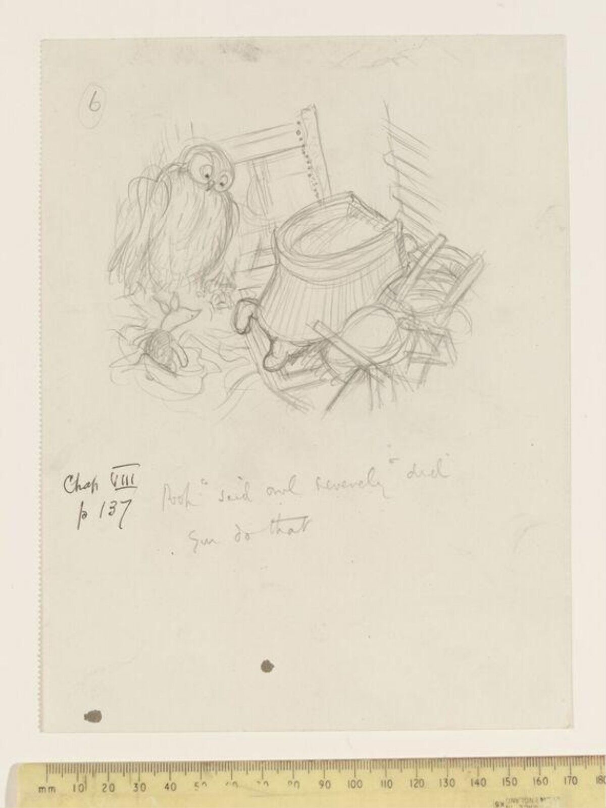 "Pooh", said Owl severely, "did you do that?", E. H. Shepard