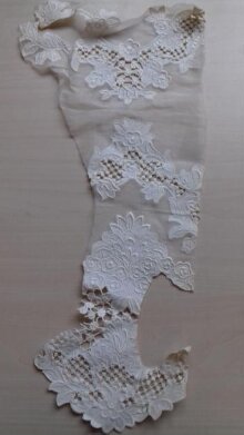 Swatch of Embroidered Organza thumbnail 1