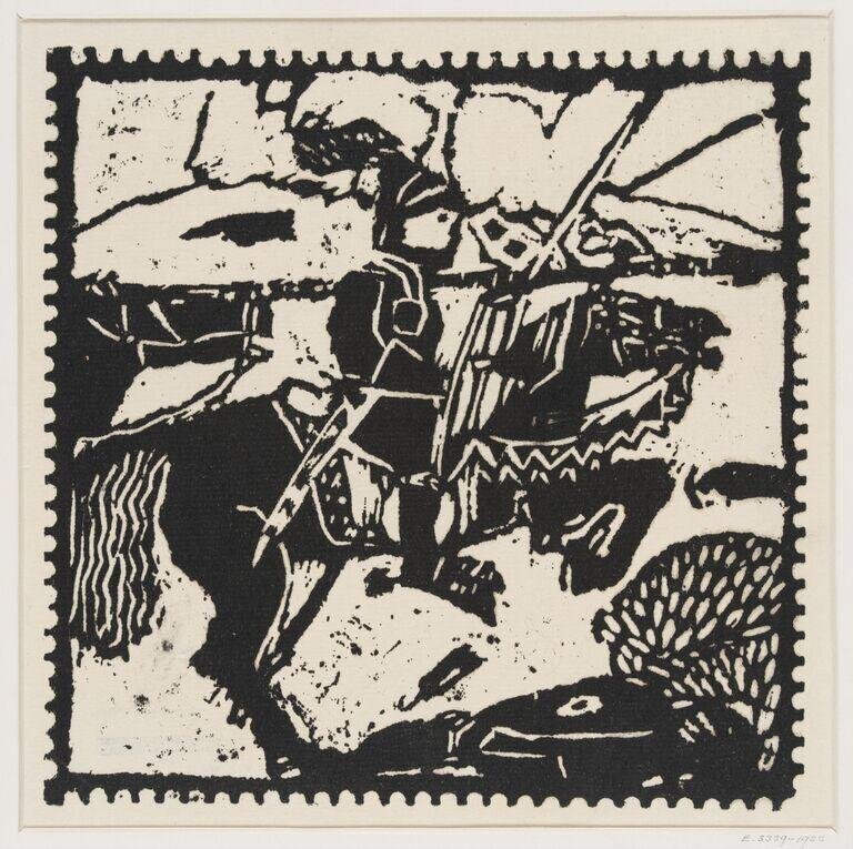 Warrior on horseback