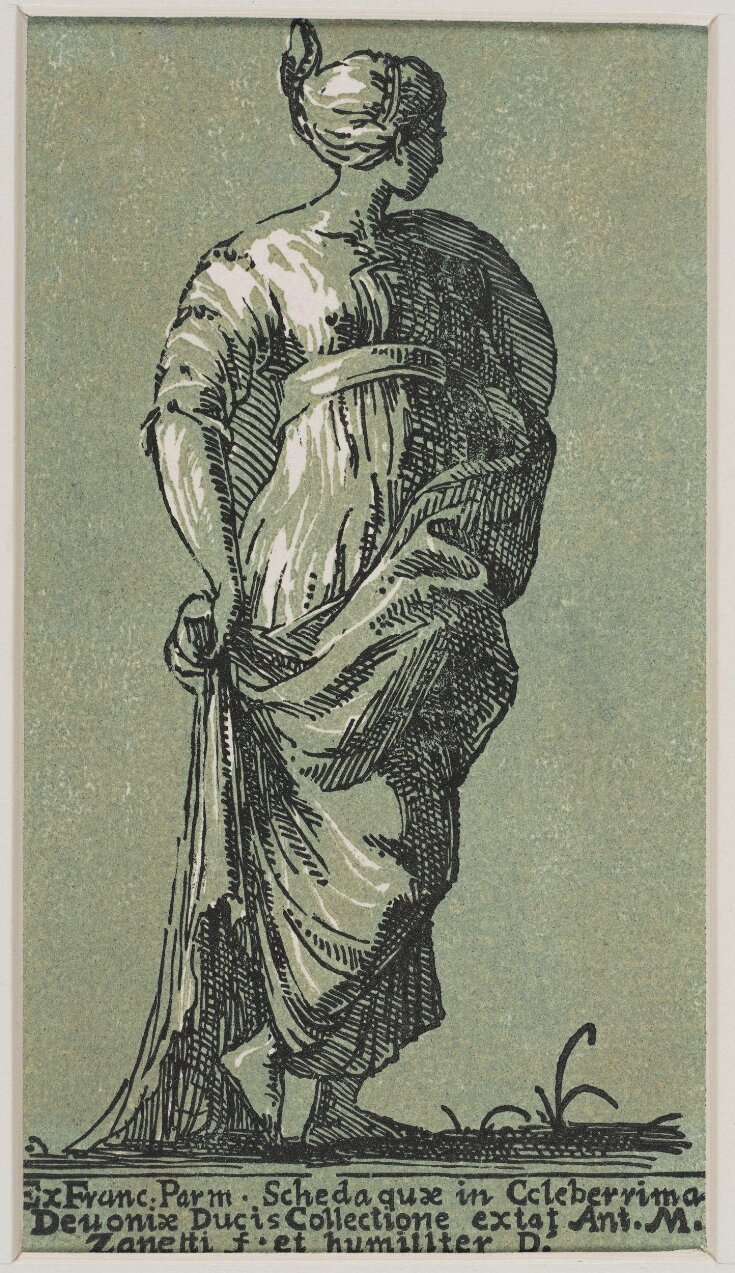 Standing Woman Holding Her Skirt top image