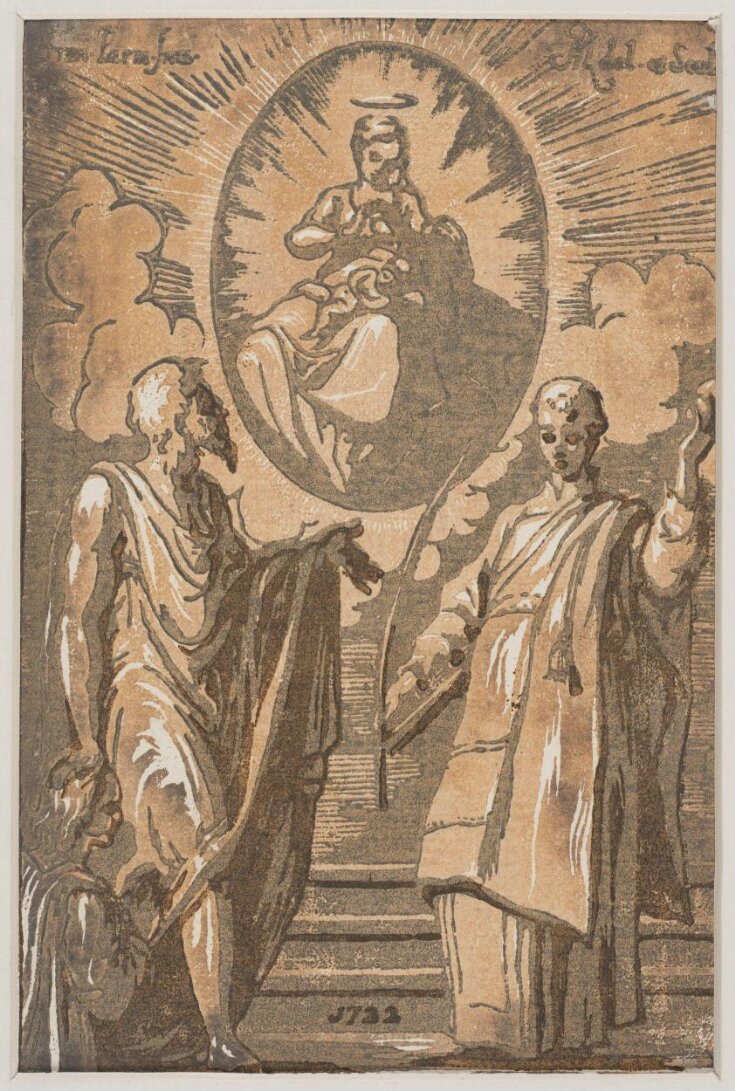 Vision of the Virgin and Child between St Stephen and another saint top image