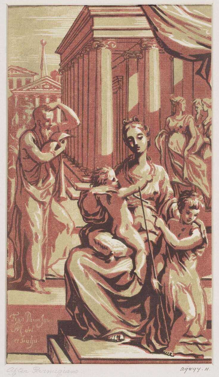 Virgin and Child and the Infant John the Baptist in Front of a Temple top image