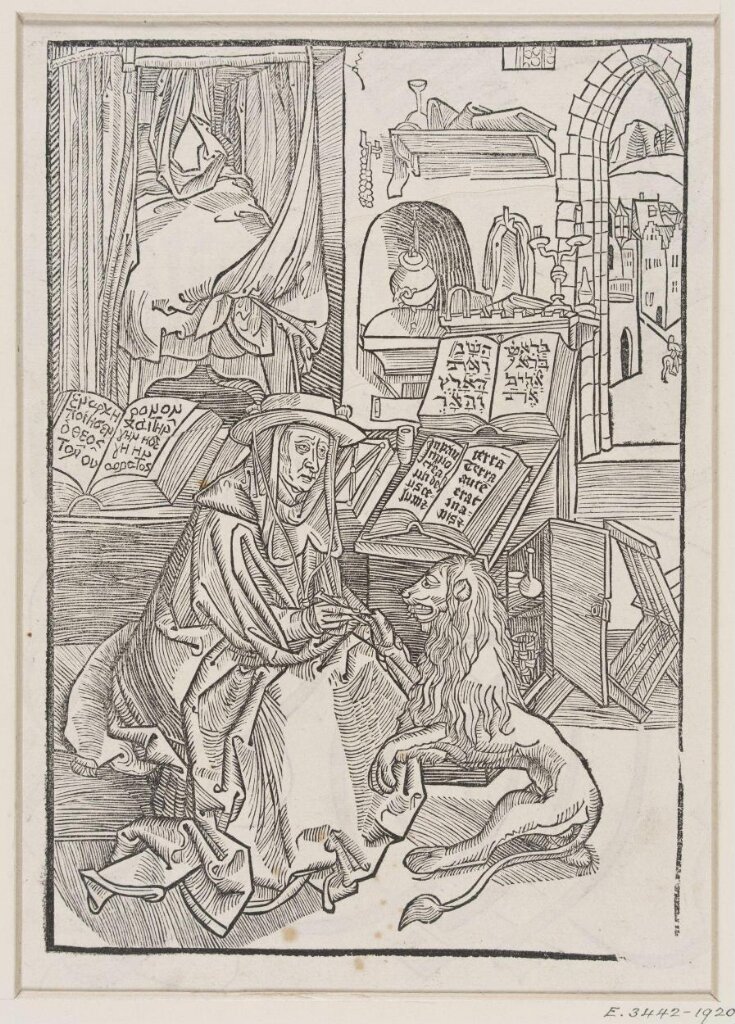 St Jerome extracting a thorn from the Lion's foot top image