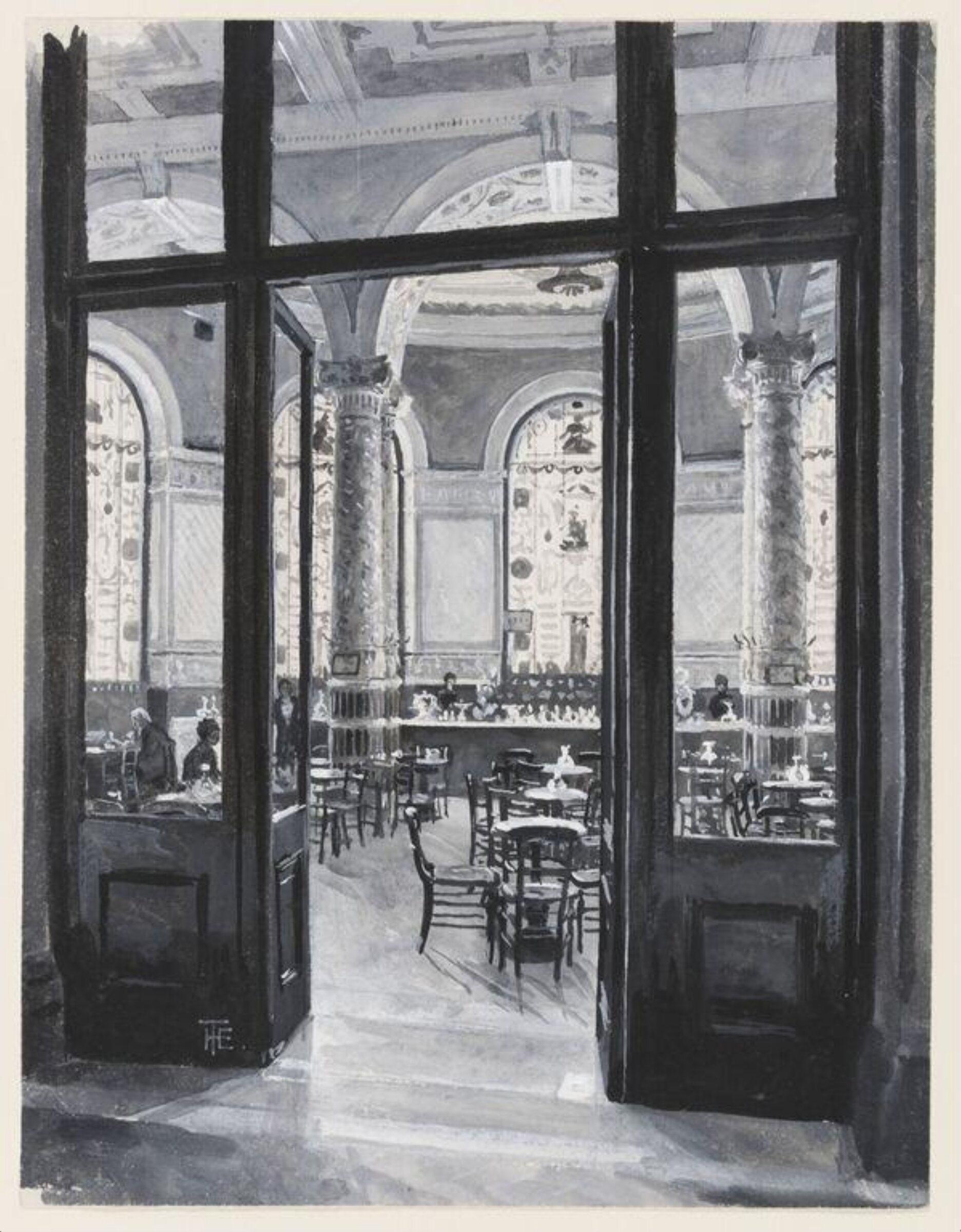 The Entrance to the Restaurant., Henry Edward Tidmarsh, 1884