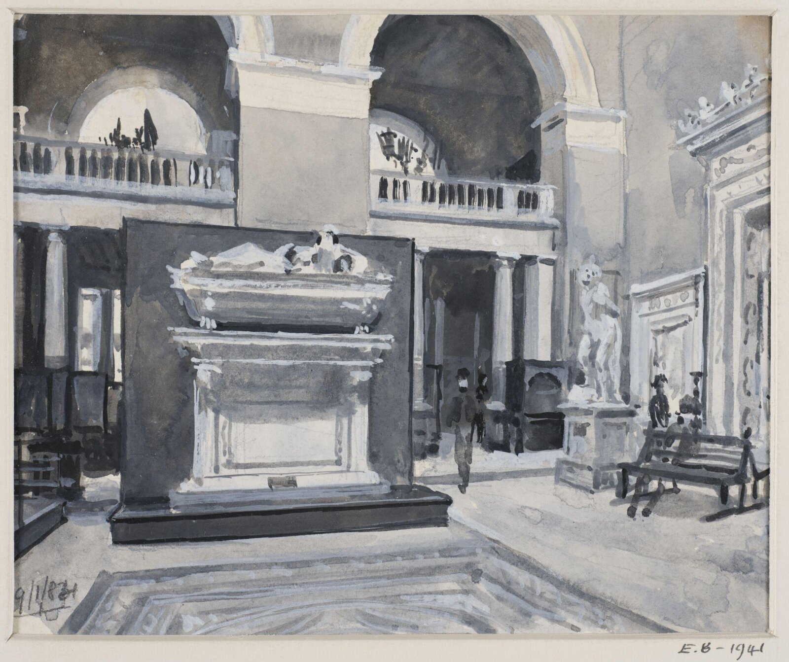 View in the Cast Courts, Henry Edward Tidmarsh, 1884