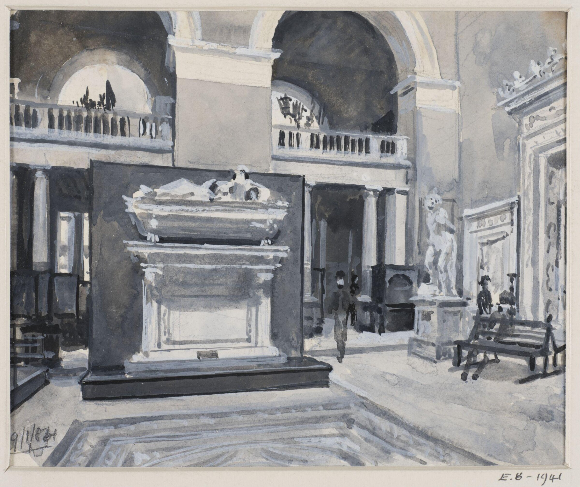 View in the Cast Courts, Henry Edward Tidmarsh, 1884
