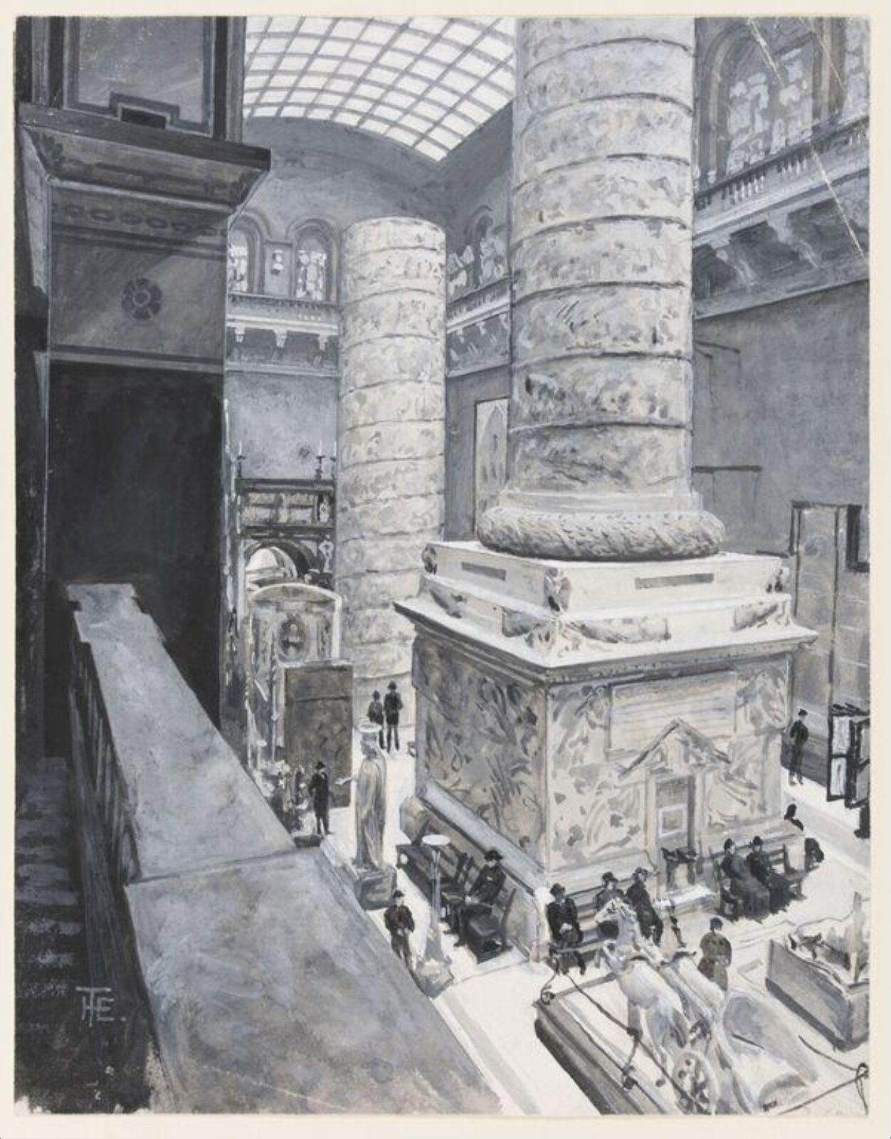 View in the Cast Courts, Henry Edward Tidmarsh, 1884
