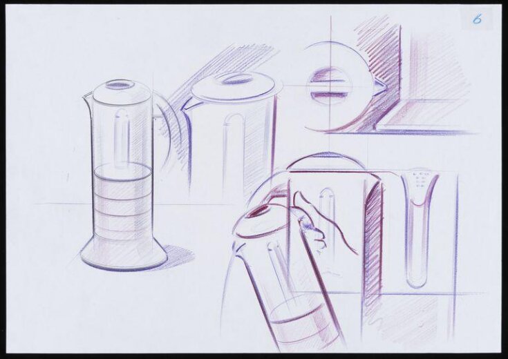 7 perspective sketch designs for the Biesse Coffee Pot image
