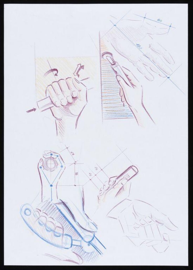 Sheet of ergonomic sketches image