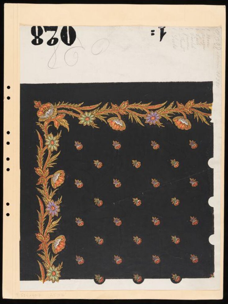 Design for a printed shawl top image