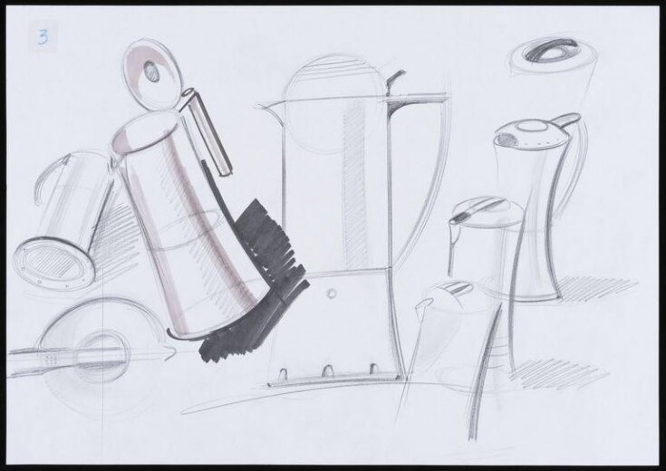 8  sketch designs for the Biesse Coffee Pot image