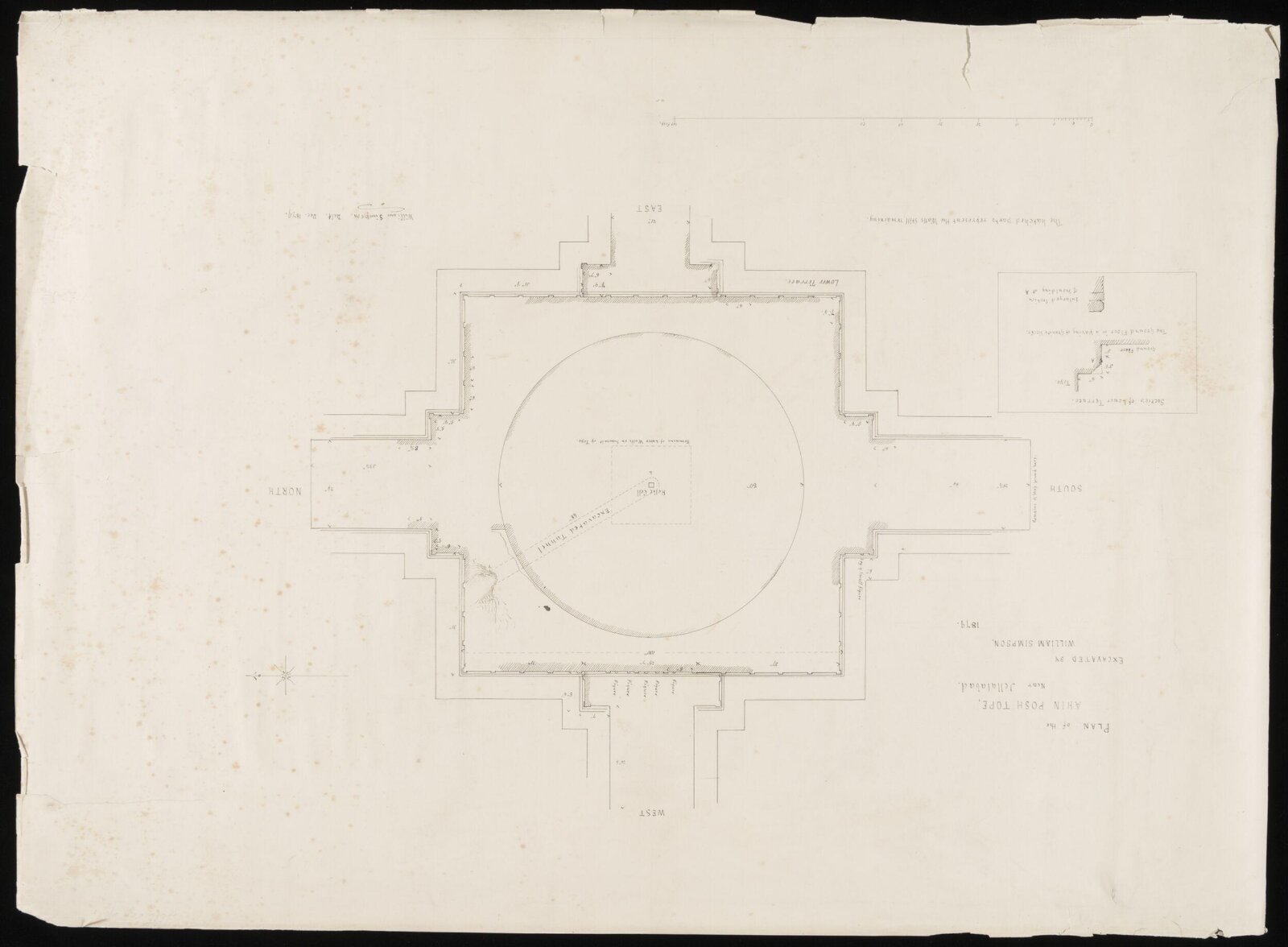 Drawing, William Simpson, 1879