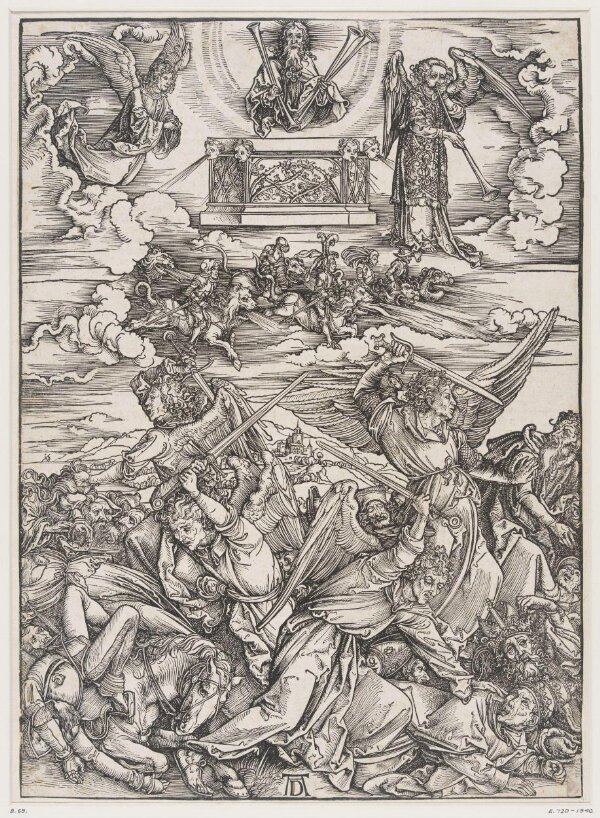 The Four Avenging Angels of Euphrates | Dürer, Albrecht | V&A Explore ...