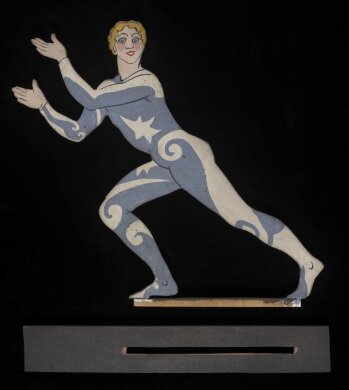 Wooden figure showing an acrobat