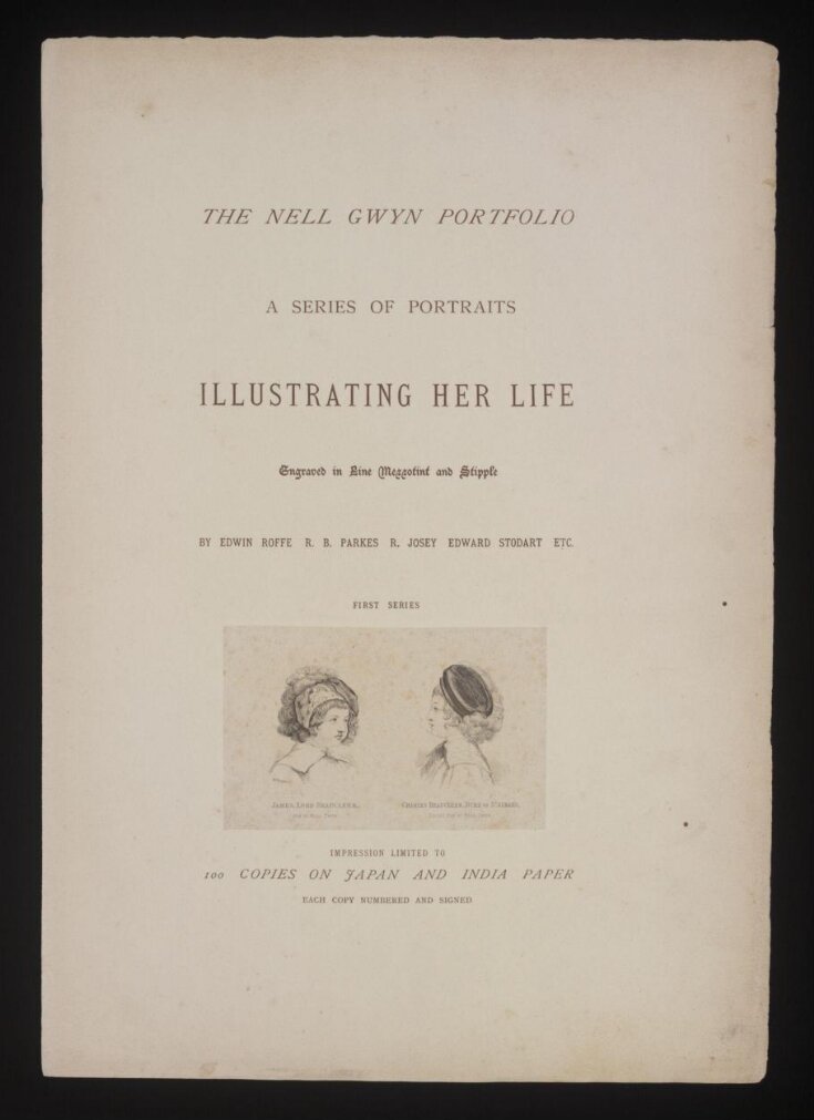 The Nell Gwyn Portfolio, a series of portraits illustrating her life top image