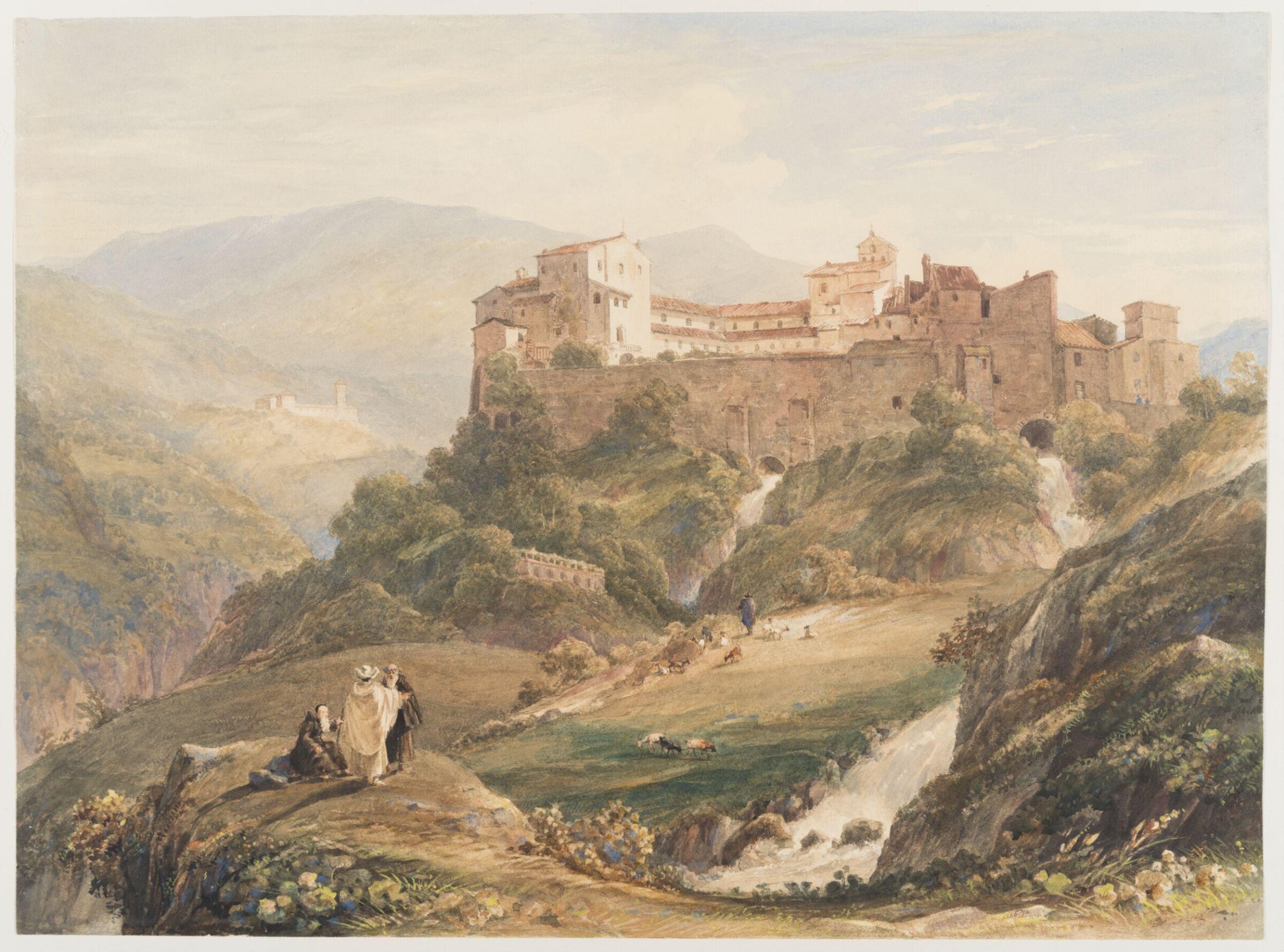 Italian landscape, John Byrne, early 19th century