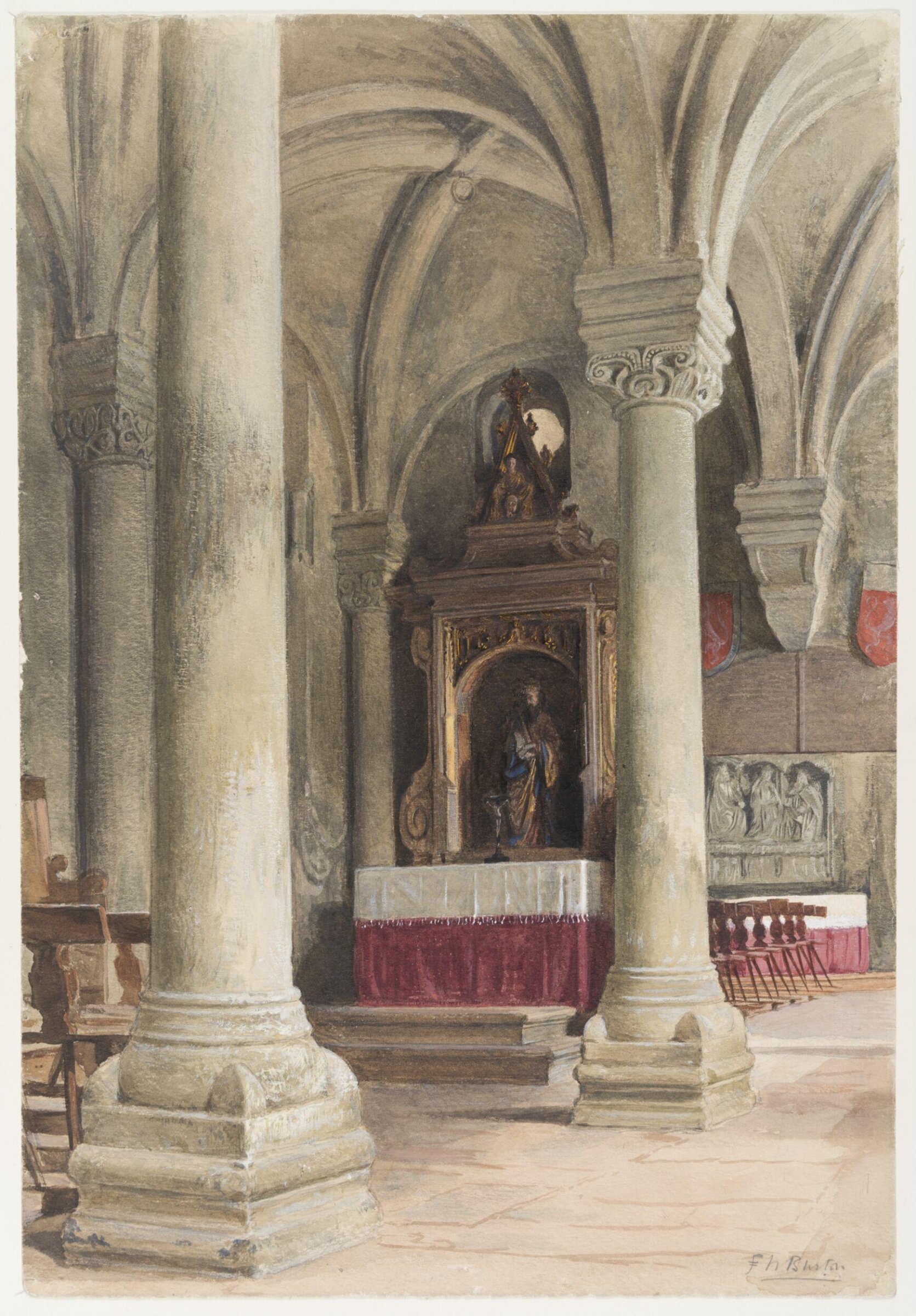 The Chapel of St Eucharius, Nuremberg, Frederic William Burton, c.1857