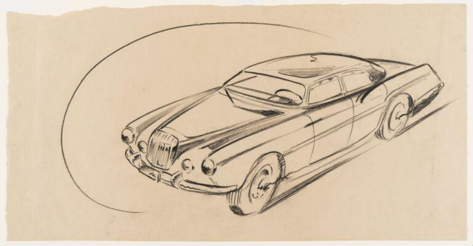 Design for a car, Giovanni Michelotti, 1955-60