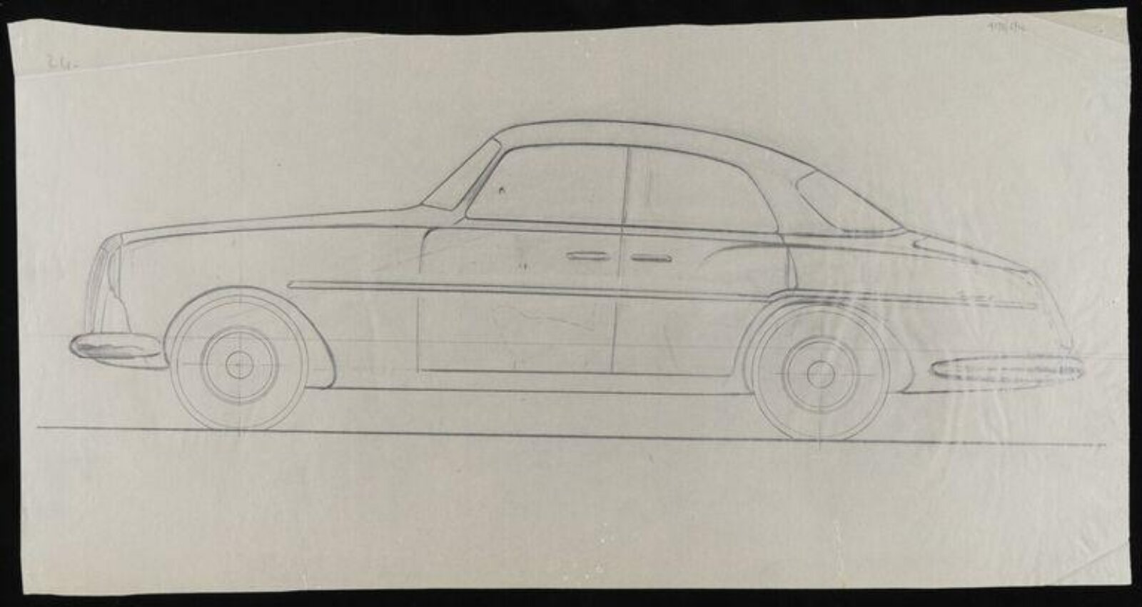 Design for a car, Giovanni Michelotti, 1955-60