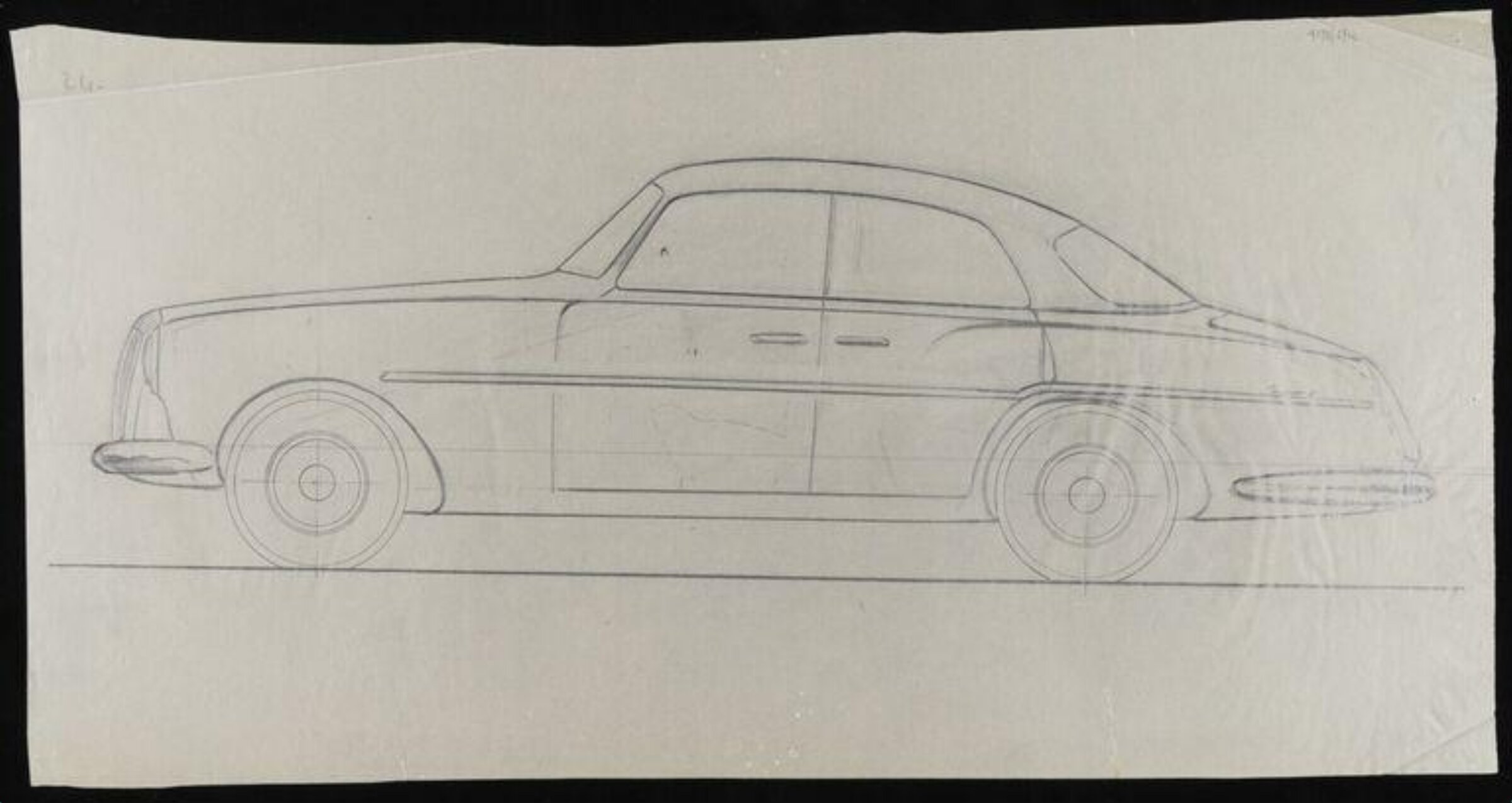 Design for a car, Giovanni Michelotti, 1955-60