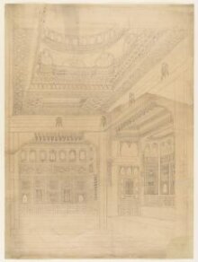 Drawing of the House of Sheik Sadat, Cairo thumbnail 1