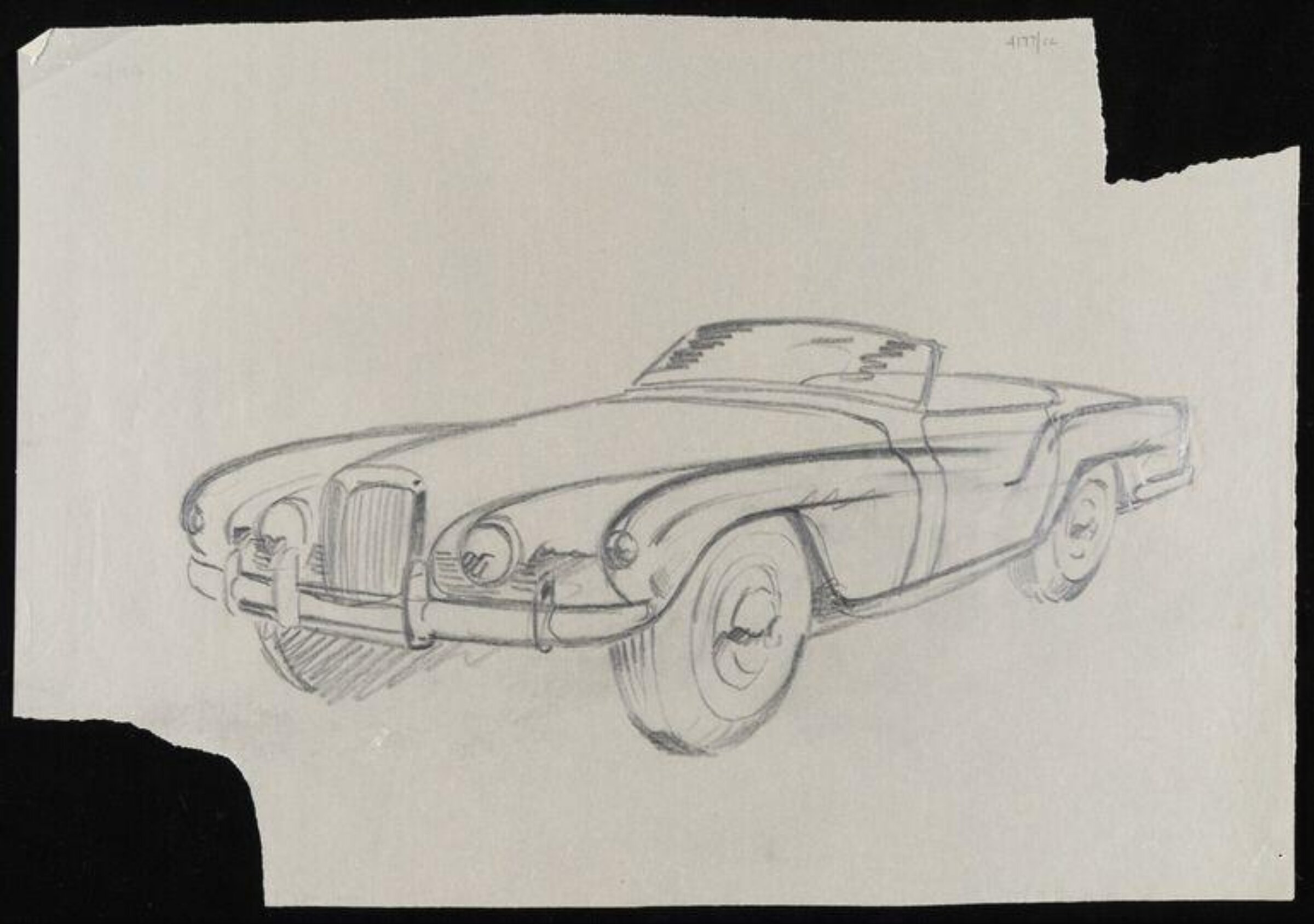 Design for a car, Giovanni Michelotti, 1955-60