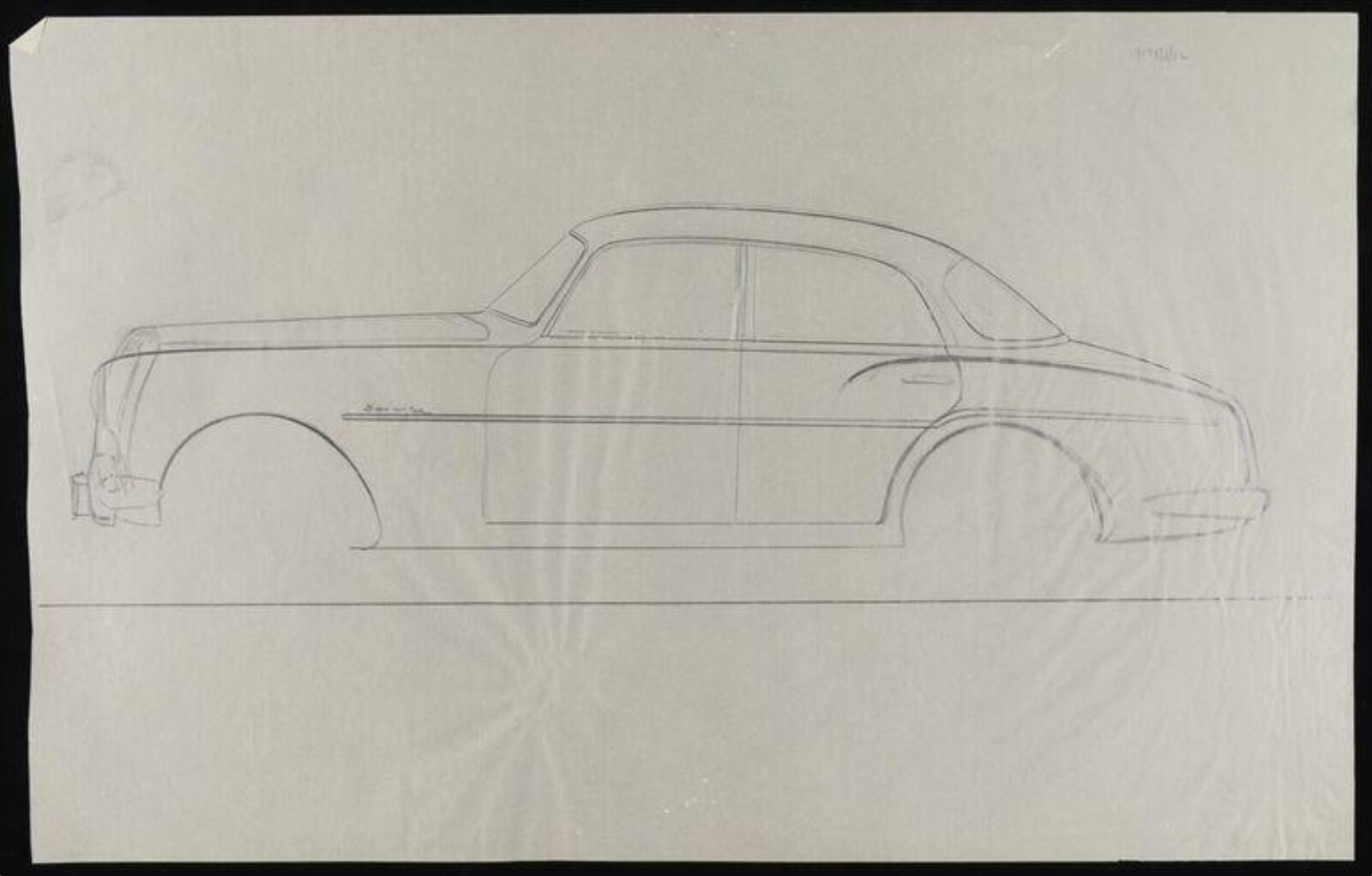 Design for a car, Giovanni Michelotti, 1955-60