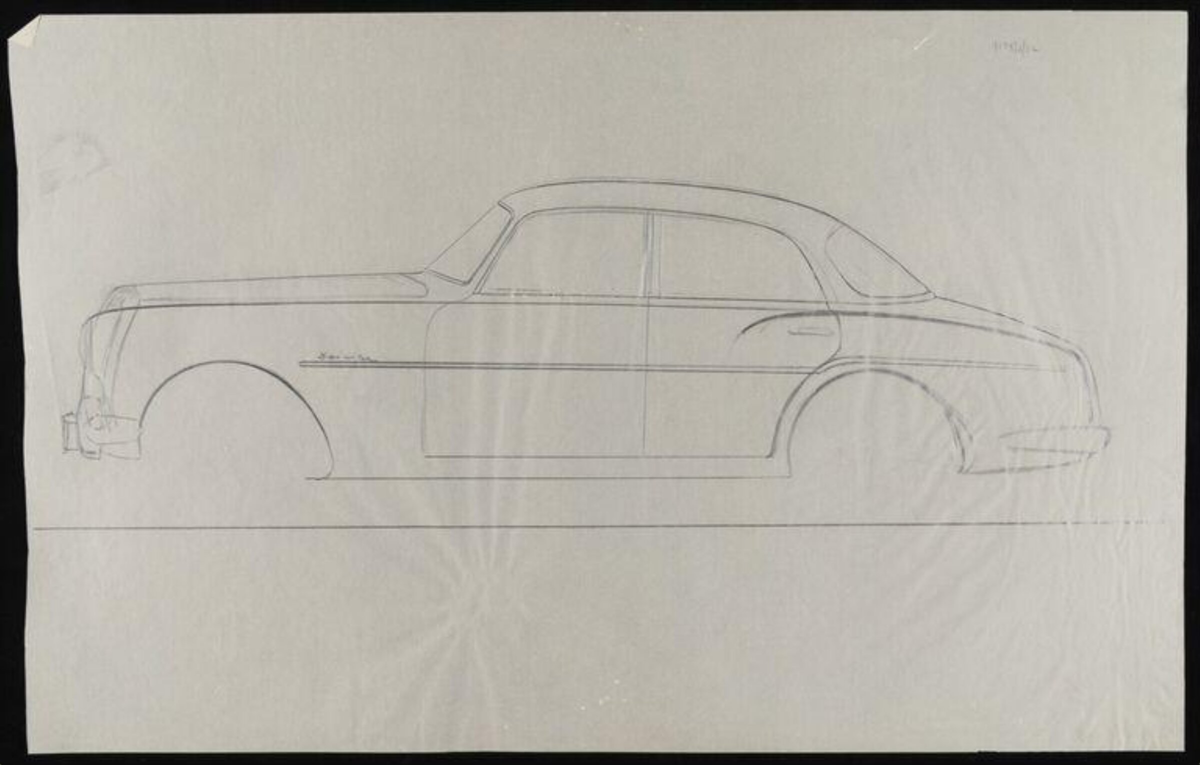 Design for a car, Giovanni Michelotti, 1955-60