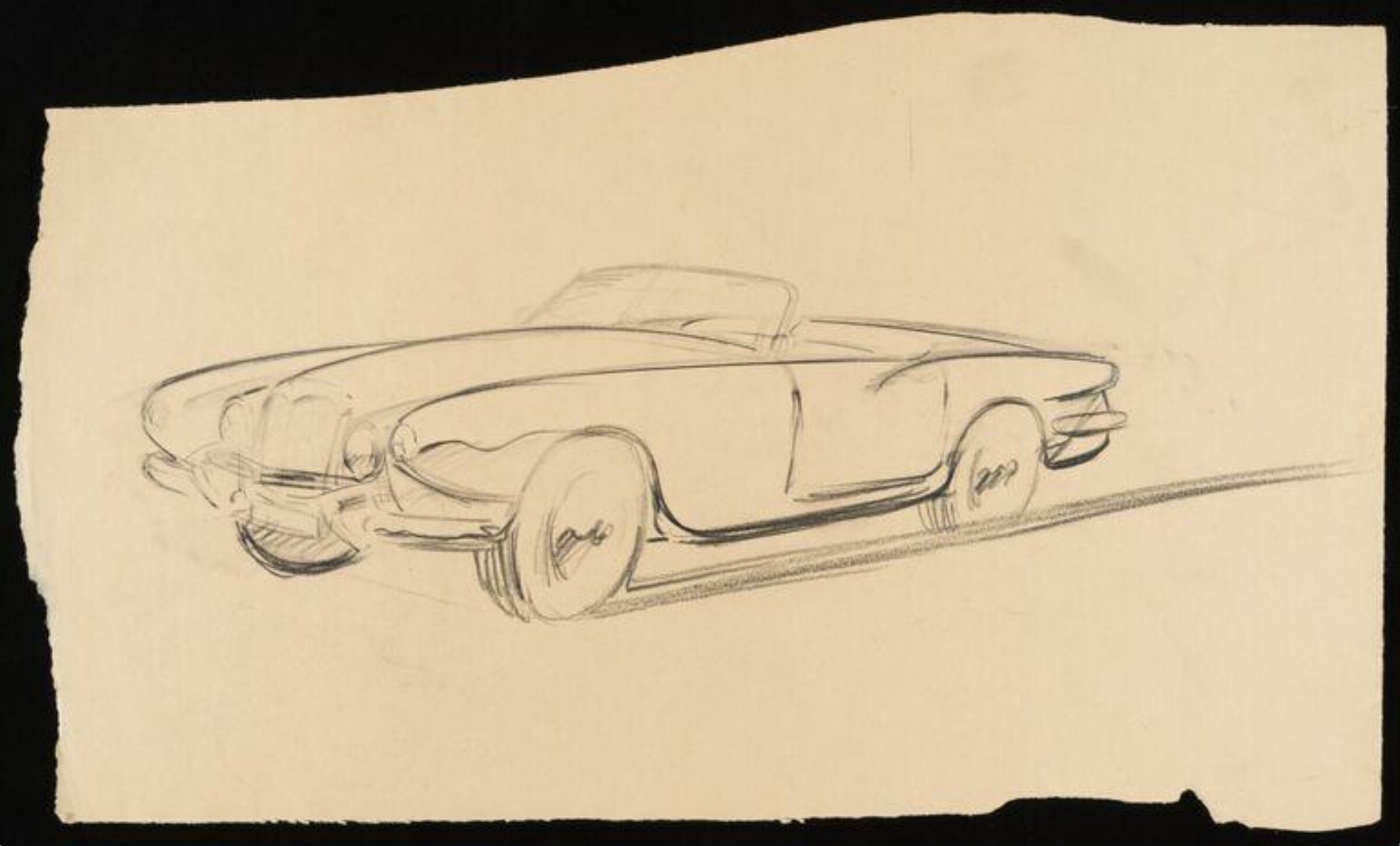Design for a car, Giovanni Michelotti, 1955-60