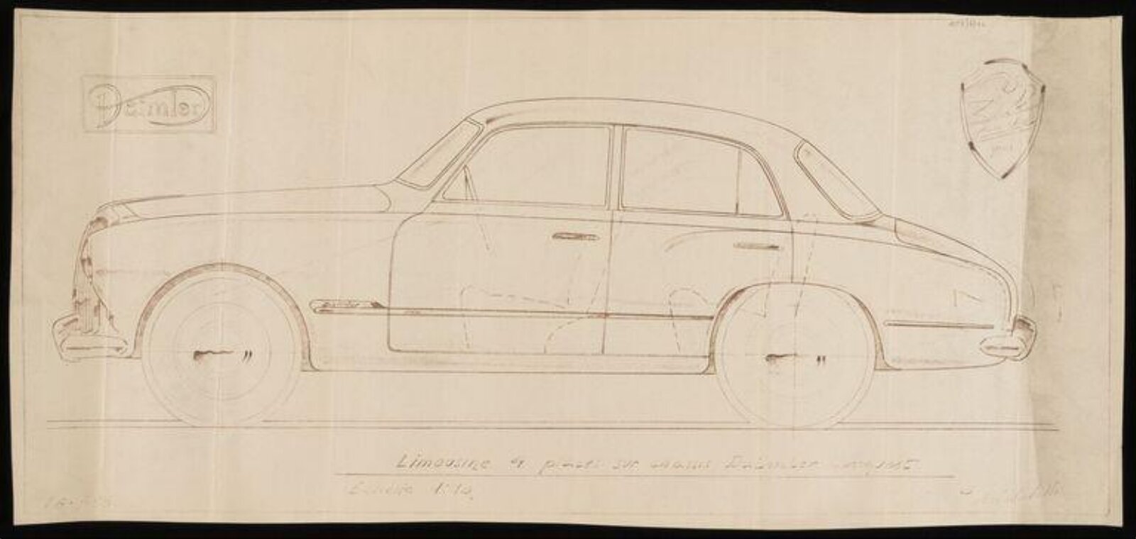 Design for a car, Giovanni Michelotti, 1955-60