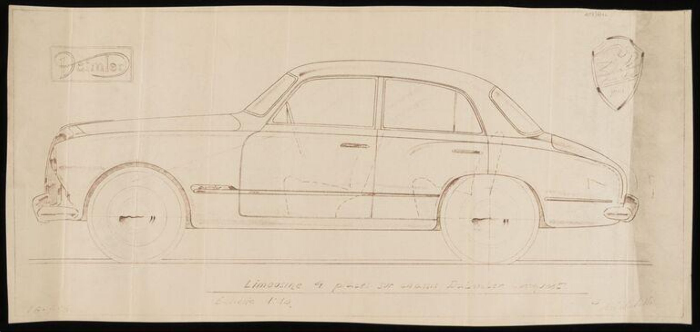 Design for a car, Giovanni Michelotti, 1955-60